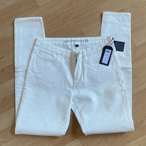 Marchesa Voyage white python pants